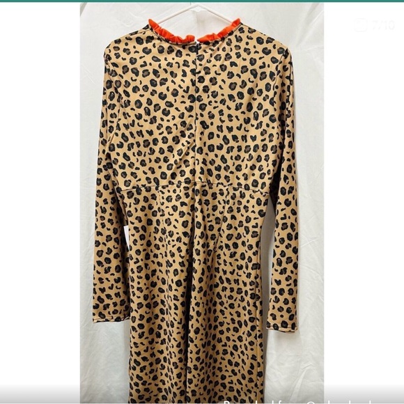 NEVER FULLY DRESSED LEOPARD PATTERN LONG SLEEVE DRESS - Picture 3 of 6